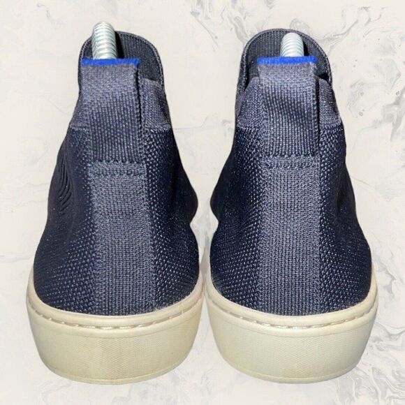 Rothy's Womens Chelsea Navy Blue Slip On Sneakers Comfort Flats Shoe Size 7.5 - Picture 3 of 8